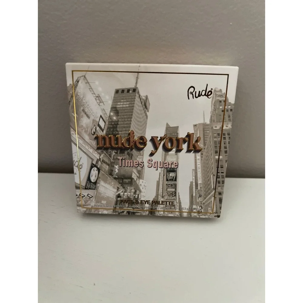 RUDE Nude York Time Square Face and Eye Palette NIB